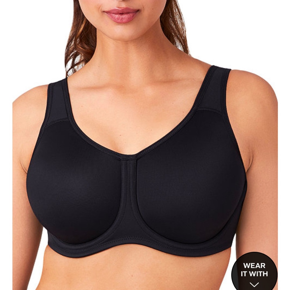 Blue Wacoal Simone Sport High Impact Underwire Bra 855170 40H